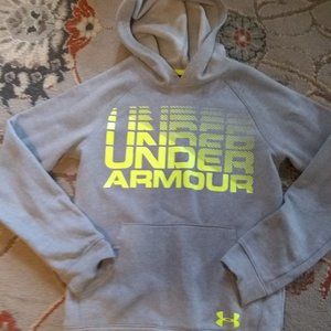 Under Armour Cold Gear gray hoodie size YMD